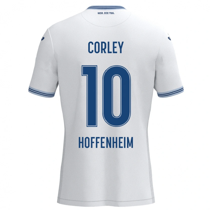 Danxen Herren Gia Corley #10 Weiß Blau Auswärtstrikot Trikot 2024/25 T-Shirt Schweiz