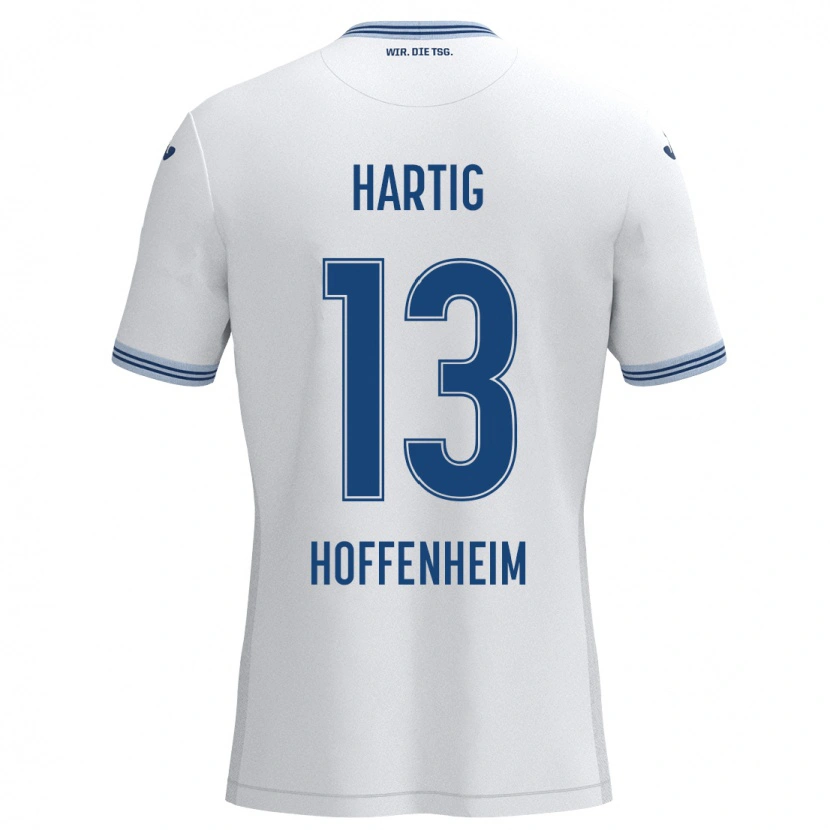 Danxen Herren Isabella Hartig #13 Weiß Blau Auswärtstrikot Trikot 2024/25 T-Shirt Schweiz