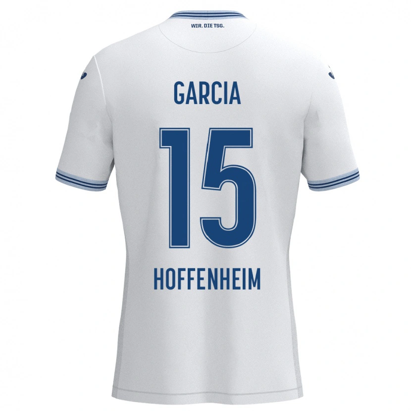 Danxen Herren Marta Cazalla Garcia #15 Weiß Blau Auswärtstrikot Trikot 2024/25 T-Shirt Schweiz