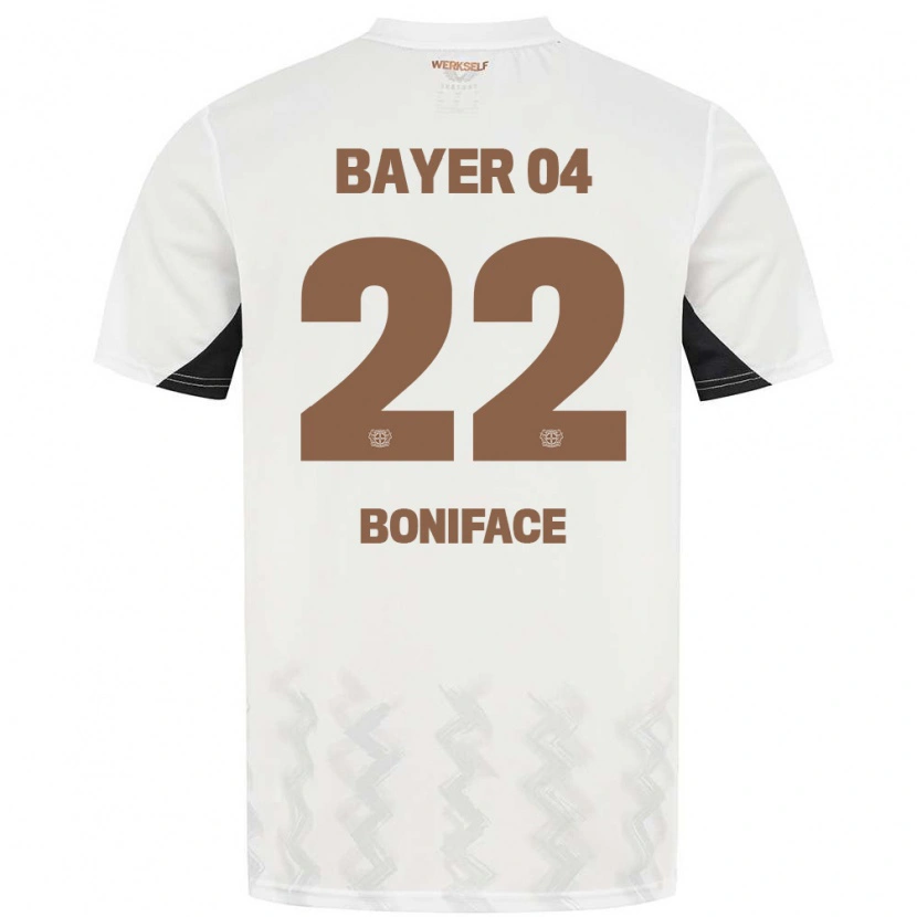 Danxen Herren Victor Boniface #22 Weiß Schwarz Auswärtstrikot Trikot 2024/25 T-Shirt Schweiz