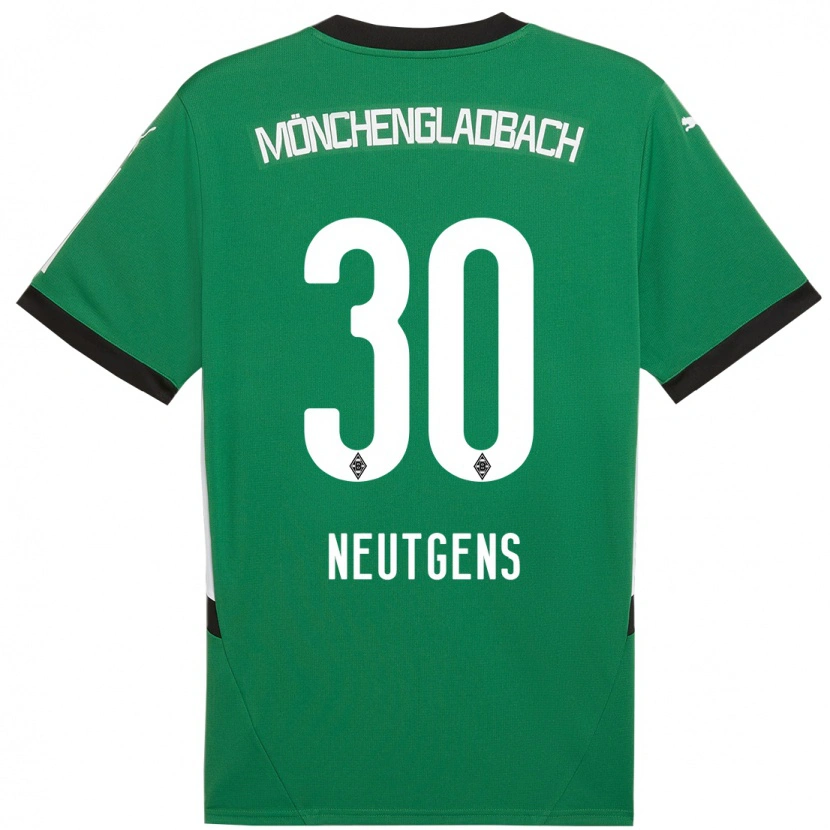 Danxen Herren Maximilian Neutgens #30 Grün Weiß Auswärtstrikot Trikot 2024/25 T-Shirt Schweiz