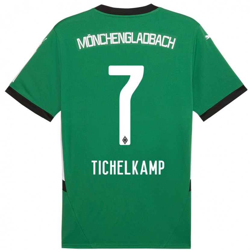 Danxen Herren Emily Tichelkamp #7 Grün Weiß Auswärtstrikot Trikot 2024/25 T-Shirt Schweiz