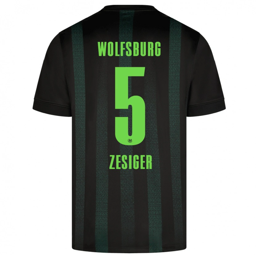 Danxen Herren Cédric Zesiger #5 Dunkelgrün Auswärtstrikot Trikot 2024/25 T-Shirt Schweiz