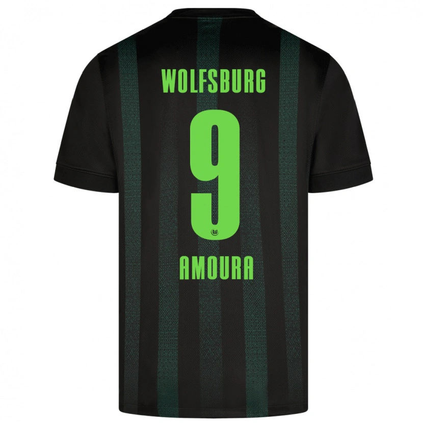 Danxen Herren Mohamed Amoura #9 Dunkelgrün Auswärtstrikot Trikot 2024/25 T-Shirt Schweiz