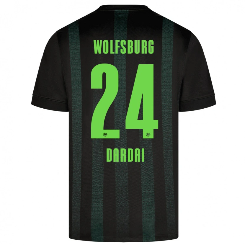 Danxen Herren Bence Dárdai #24 Dunkelgrün Auswärtstrikot Trikot 2024/25 T-Shirt Schweiz