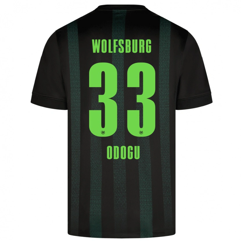 Danxen Herren David Odogu #33 Dunkelgrün Auswärtstrikot Trikot 2024/25 T-Shirt Schweiz