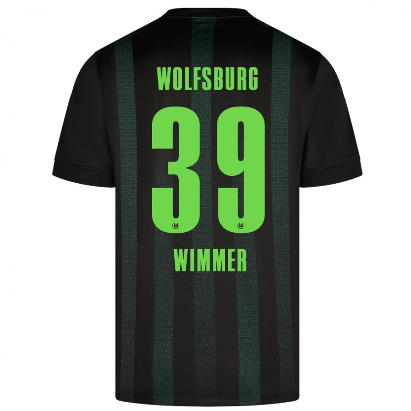 Danxen Herren Patrick Wimmer #39 Dunkelgrün Auswärtstrikot Trikot 2024/25 T-Shirt Schweiz