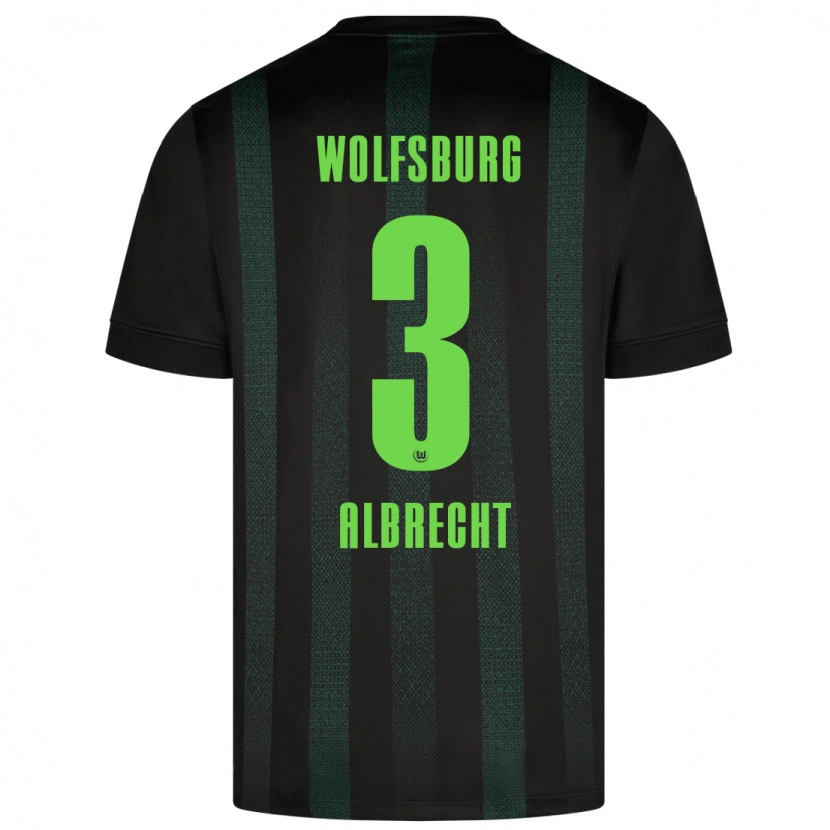 Danxen Herren Ben Albrecht #3 Dunkelgrün Auswärtstrikot Trikot 2024/25 T-Shirt Schweiz