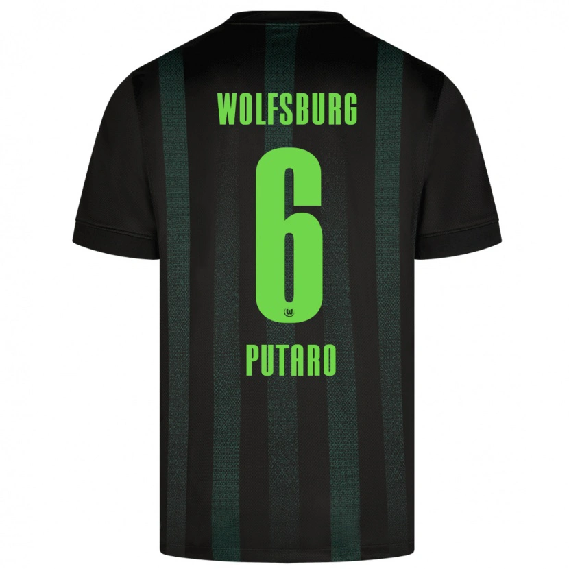 Danxen Herren Luca Putaro #6 Dunkelgrün Auswärtstrikot Trikot 2024/25 T-Shirt Schweiz