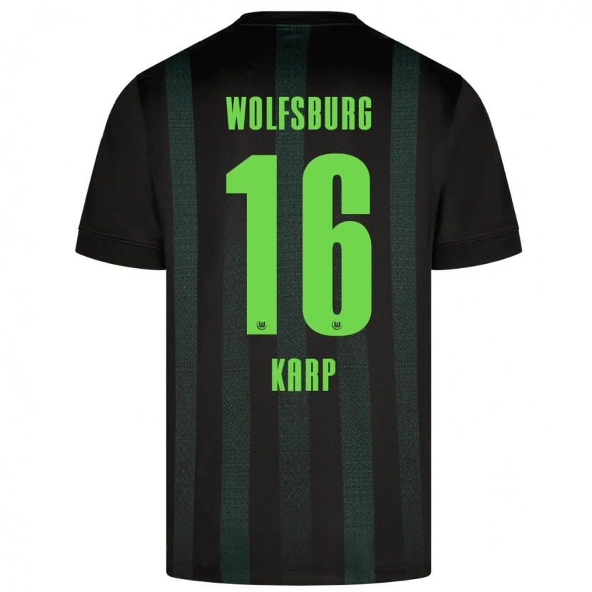 Danxen Herren Maurice Karp #16 Dunkelgrün Auswärtstrikot Trikot 2024/25 T-Shirt Schweiz