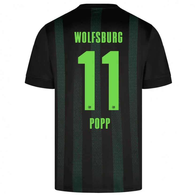 Danxen Herren Alexandra Popp #11 Dunkelgrün Auswärtstrikot Trikot 2024/25 T-Shirt Schweiz