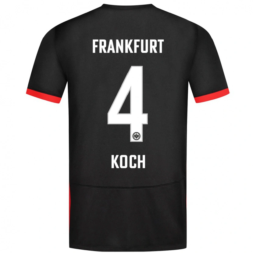 Danxen Herren Robin Koch #4 Schwarz Auswärtstrikot Trikot 2024/25 T-Shirt Schweiz