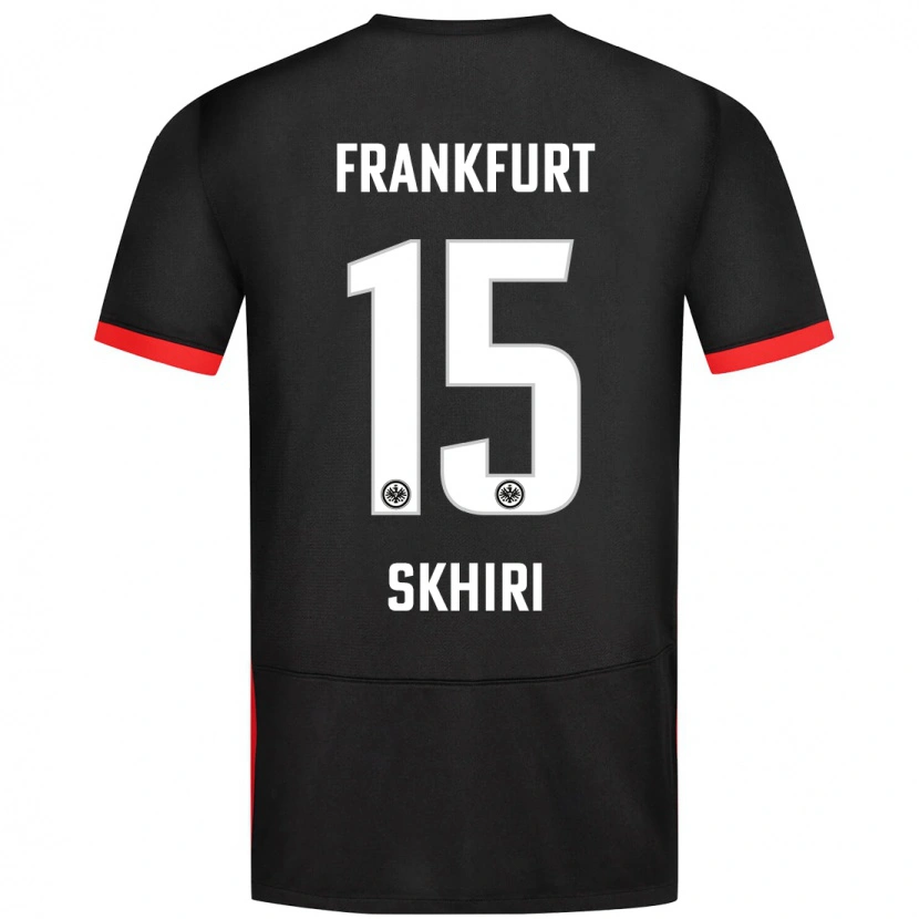 Danxen Herren Ellyes Skhiri #15 Schwarz Auswärtstrikot Trikot 2024/25 T-Shirt Schweiz