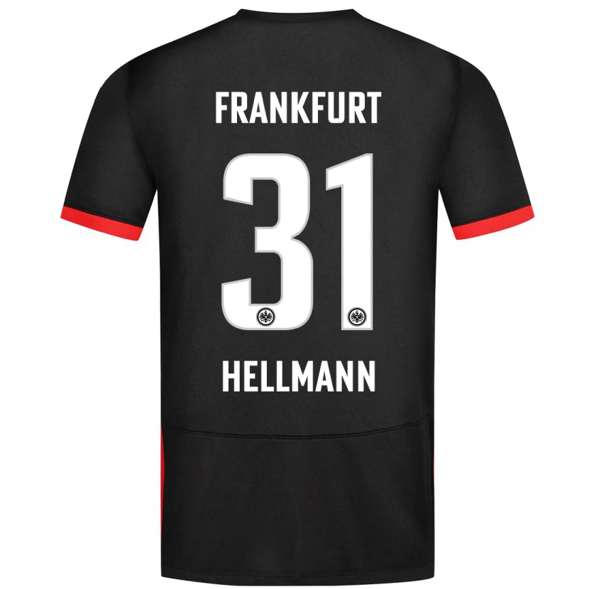 Danxen Herren Melvin Hellmann #31 Schwarz Auswärtstrikot Trikot 2024/25 T-Shirt Schweiz