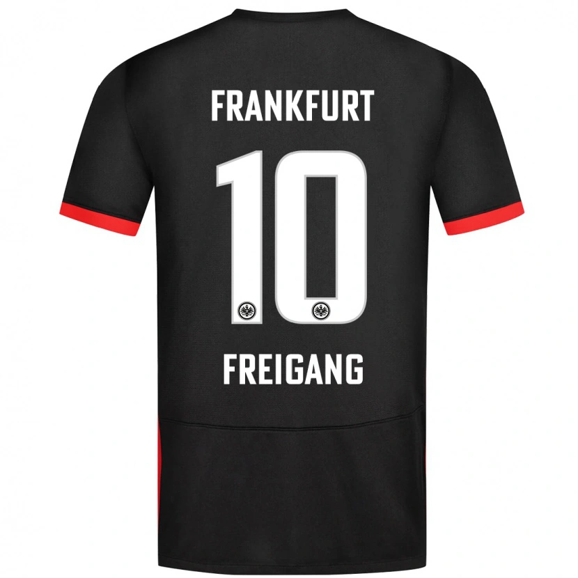 Danxen Herren Laura Freigang #10 Schwarz Auswärtstrikot Trikot 2024/25 T-Shirt Schweiz