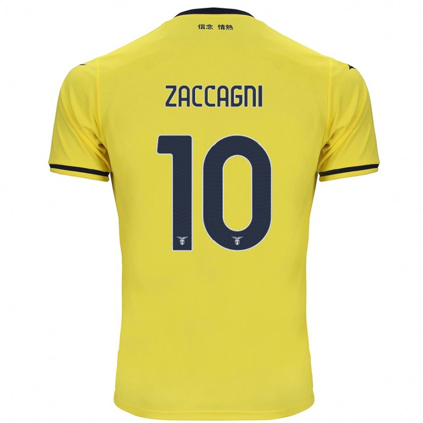 Danxen Herren Mattia Zaccagni #10 Gelb Auswärtstrikot Trikot 2024/25 T-Shirt Schweiz