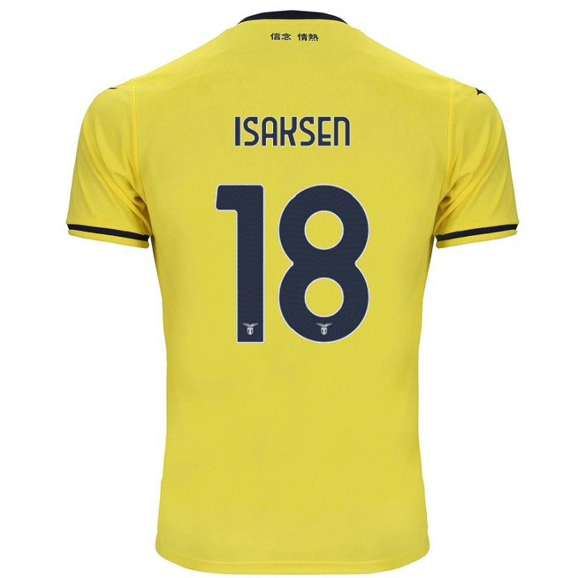 Danxen Herren Gustav Isaksen #18 Gelb Auswärtstrikot Trikot 2024/25 T-Shirt Schweiz