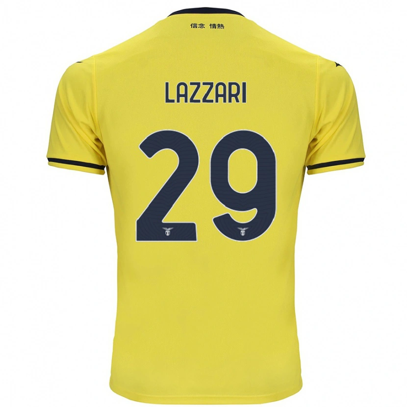 Danxen Herren Manuel Lazzari #29 Gelb Auswärtstrikot Trikot 2024/25 T-Shirt Schweiz