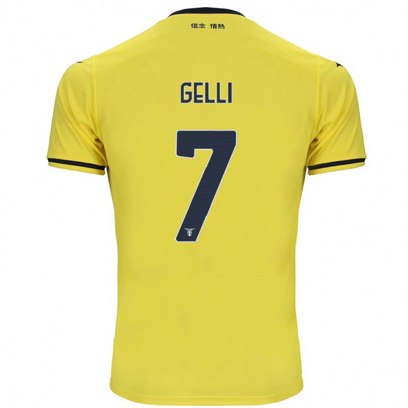 Danxen Herren Valerio Gelli #7 Gelb Auswärtstrikot Trikot 2024/25 T-Shirt Schweiz