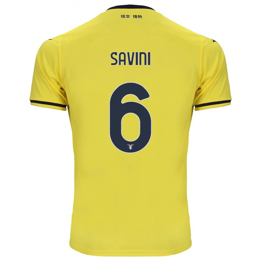 Danxen Herren Federica Savini #6 Gelb Auswärtstrikot Trikot 2024/25 T-Shirt Schweiz