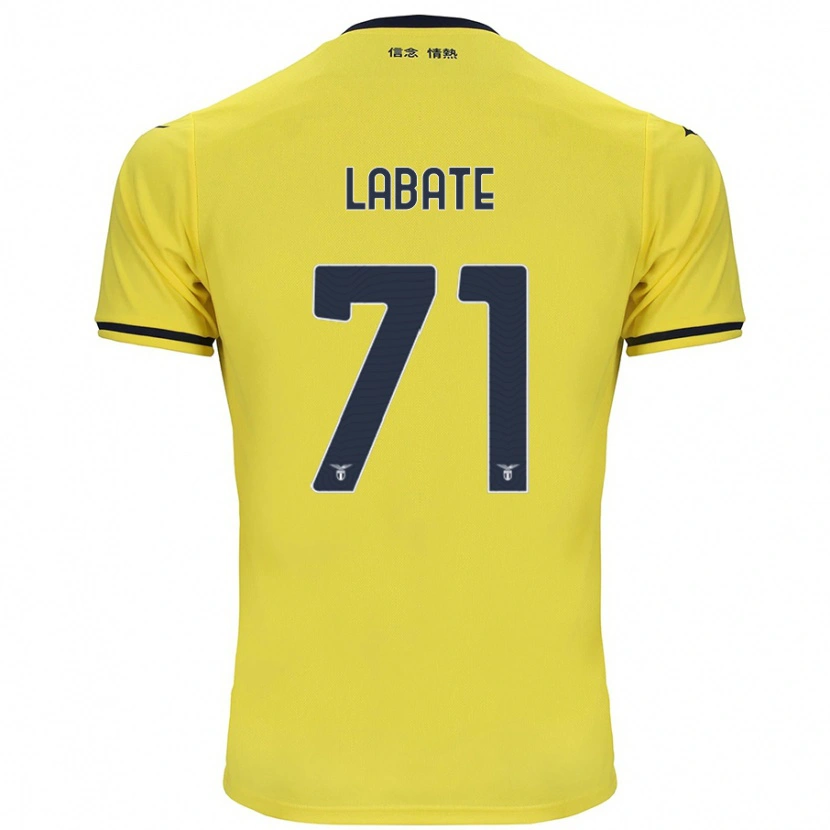 Danxen Herren Camilla Labate #71 Gelb Auswärtstrikot Trikot 2024/25 T-Shirt Schweiz