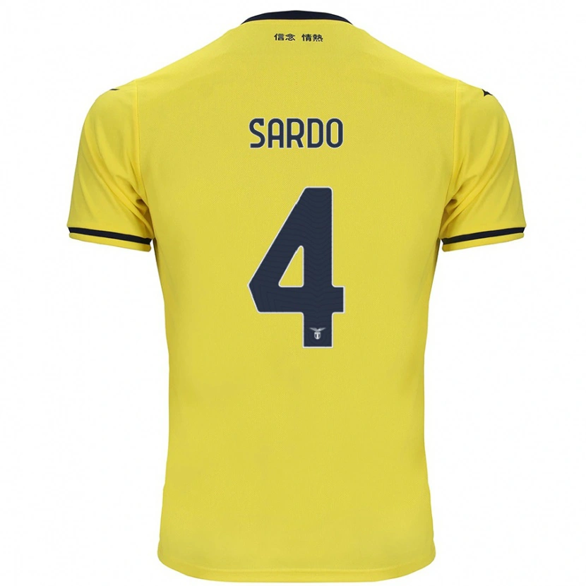 Danxen Herren Jacopo Sardo #4 Gelb Auswärtstrikot Trikot 2024/25 T-Shirt Schweiz