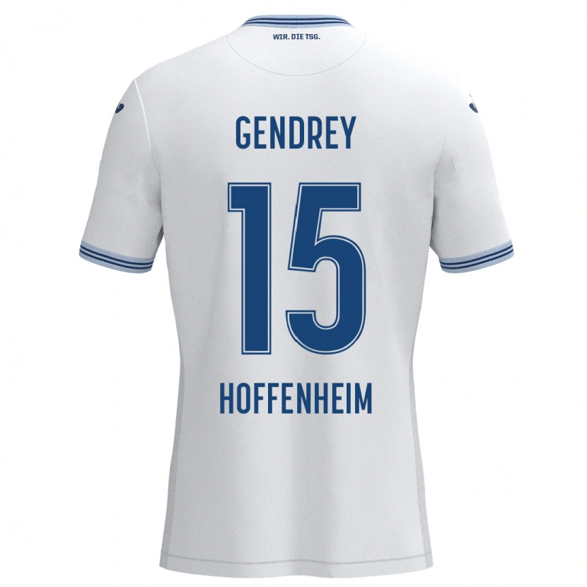 Danxen Herren Valentin Gendrey #15 Weiß Schwarz Auswärtstrikot Trikot 2024/25 T-Shirt Schweiz