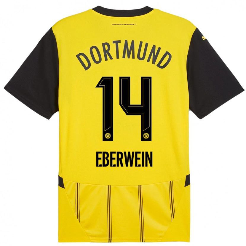 Danxen Damen Michael Eberwein #14 Gelb Schwarz Heimtrikot Trikot 2024/25 T-Shirt Schweiz