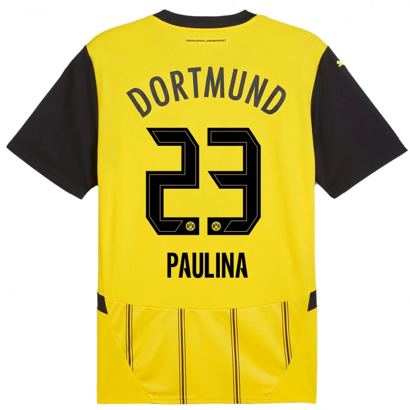 Danxen Damen Jordi Paulina #23 Gelb Schwarz Heimtrikot Trikot 2024/25 T-Shirt Schweiz