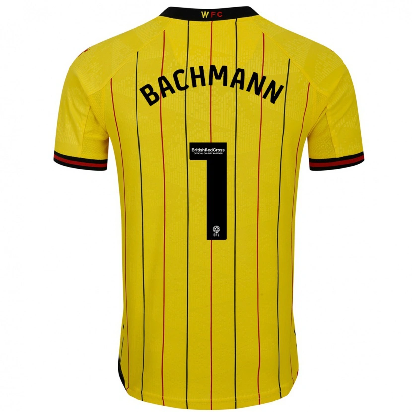 Danxen Damen Daniel Bachmann #1 Gelb Schwarz Heimtrikot Trikot 2024/25 T-Shirt Schweiz