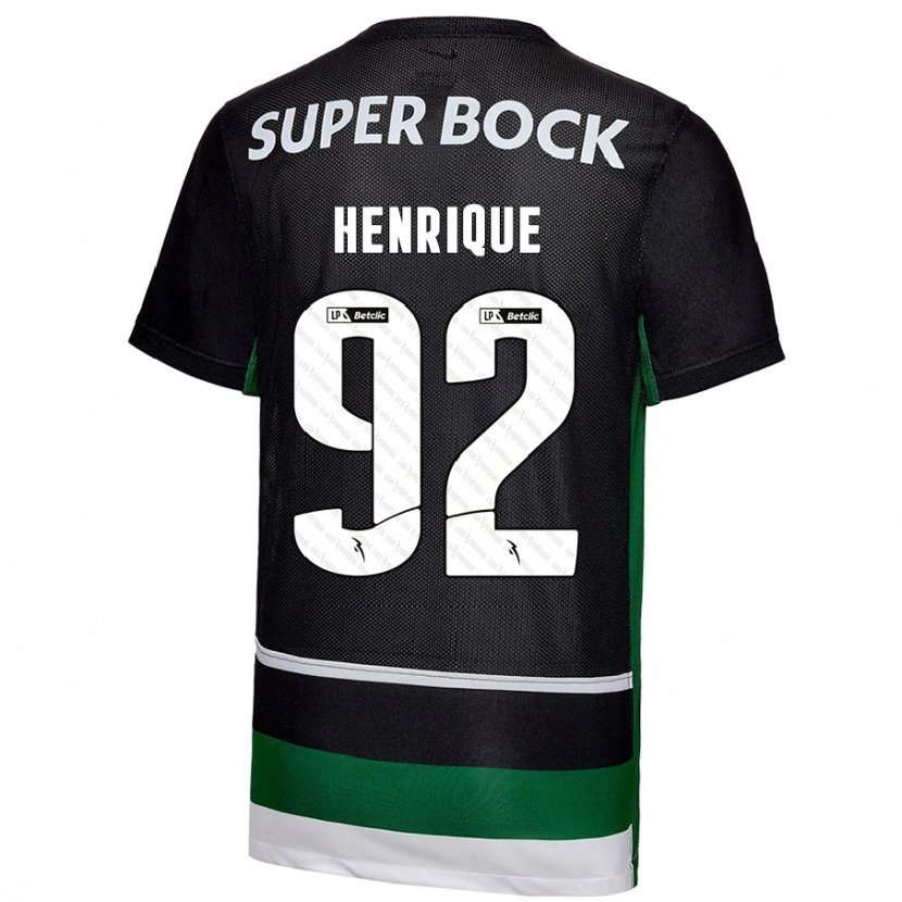 Danxen Damen Eduardo Henrique #92 Schwarz Weiß Grün Heimtrikot Trikot 2024/25 T-Shirt Schweiz