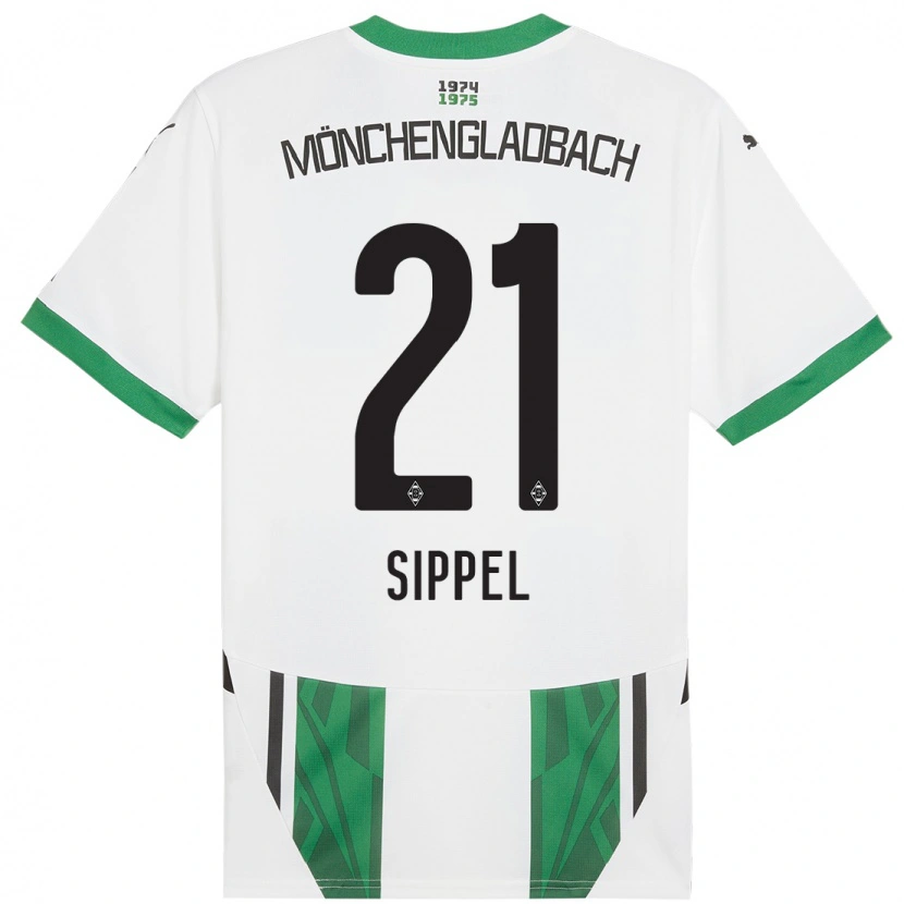 Danxen Damen Tobias Sippel #21 Weiß Grün Heimtrikot Trikot 2024/25 T-Shirt Schweiz