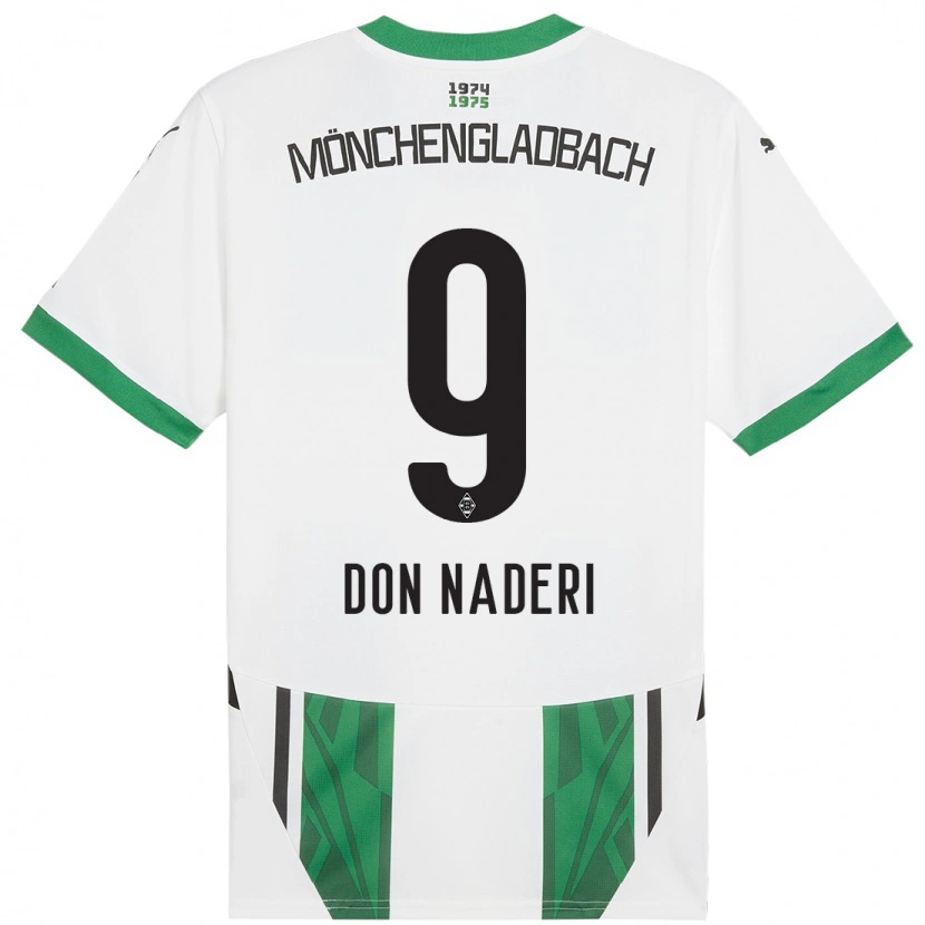 Danxen Damen Ryan Naderi #9 Weiß Grün Heimtrikot Trikot 2024/25 T-Shirt Schweiz