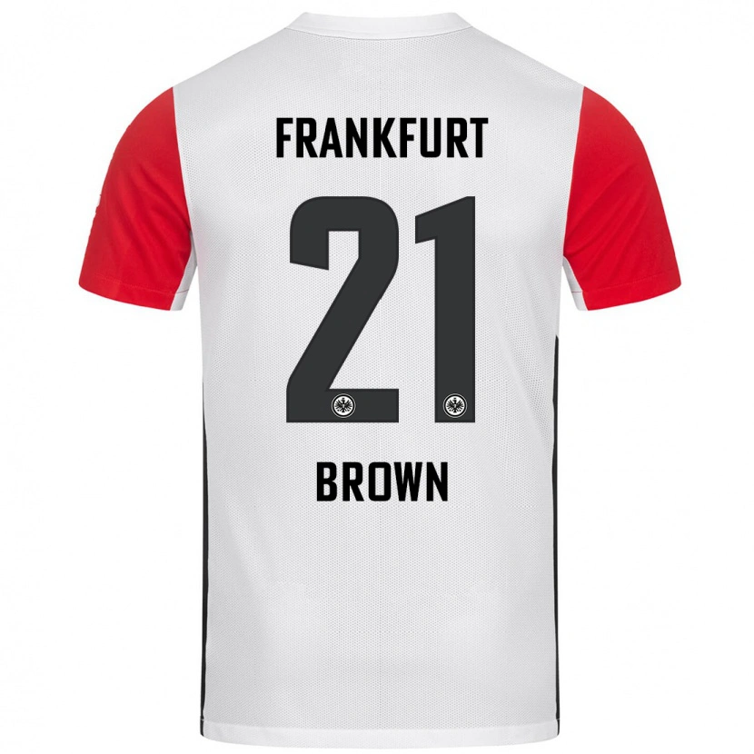 Danxen Damen Nathaniel Brown #21 Weiß Rot Heimtrikot Trikot 2024/25 T-Shirt Schweiz