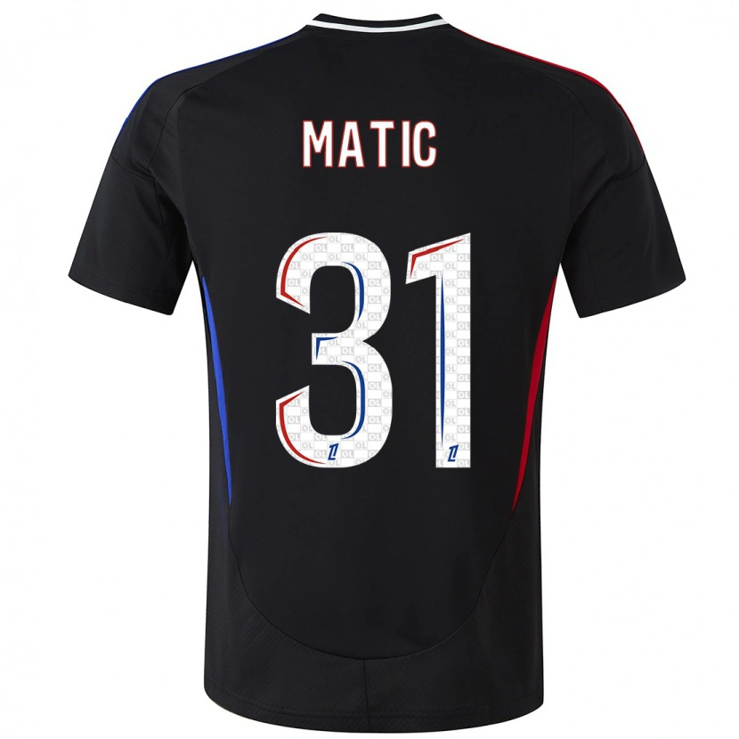 Danxen Damen Nemanja Matic #31 Schwarz Auswärtstrikot Trikot 2024/25 T-Shirt Schweiz