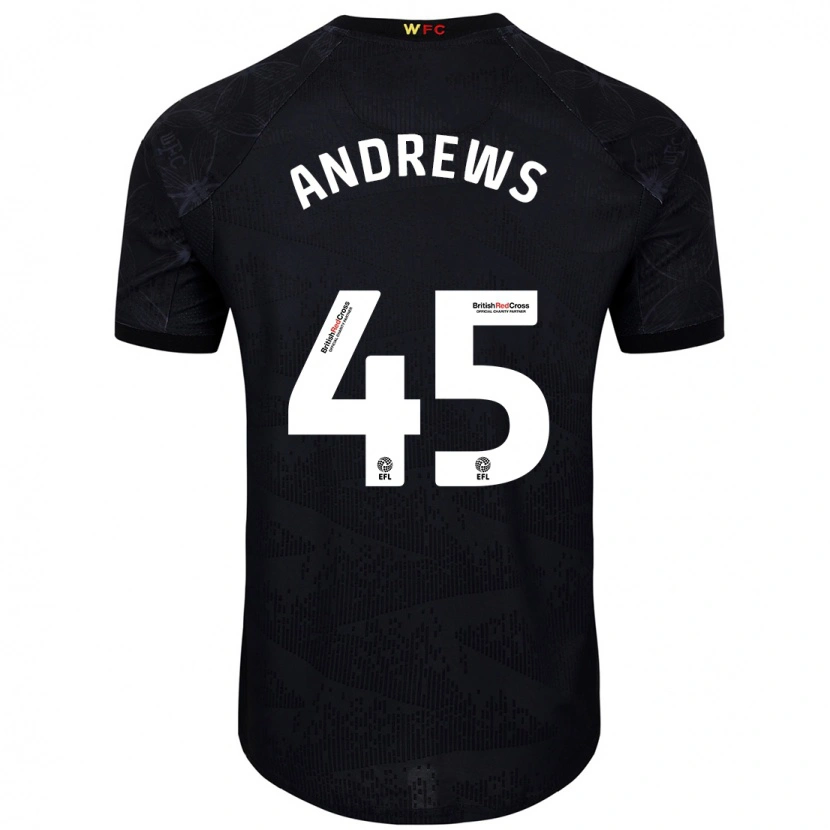 Danxen Damen Ryan Andrews #45 Schwarz Weiß Auswärtstrikot Trikot 2024/25 T-Shirt Schweiz