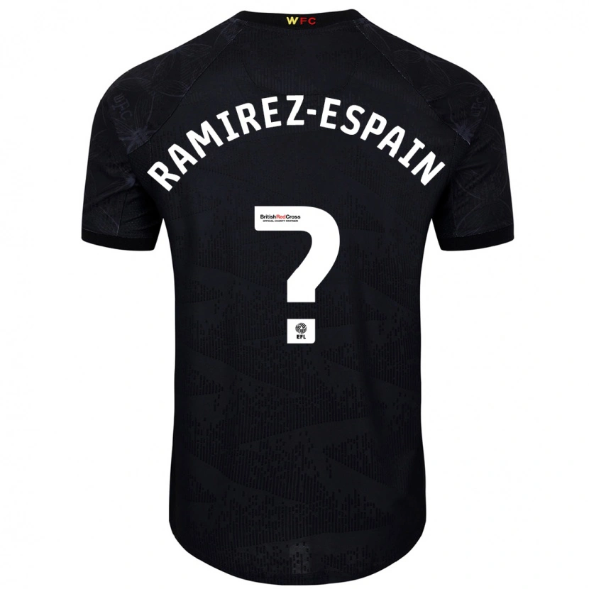 Danxen Damen Leo Ramirez-Espain #0 Schwarz Weiß Auswärtstrikot Trikot 2024/25 T-Shirt Schweiz