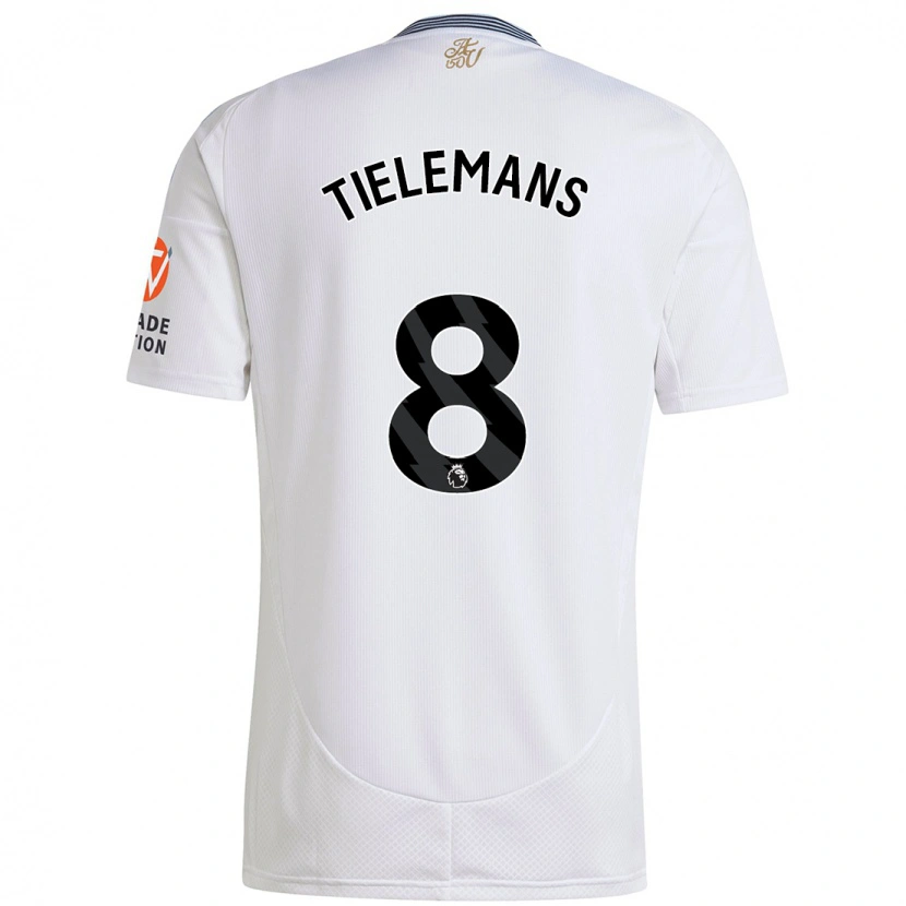 Danxen Damen Youri Tielemans #8 Weiß Auswärtstrikot Trikot 2024/25 T-Shirt Schweiz