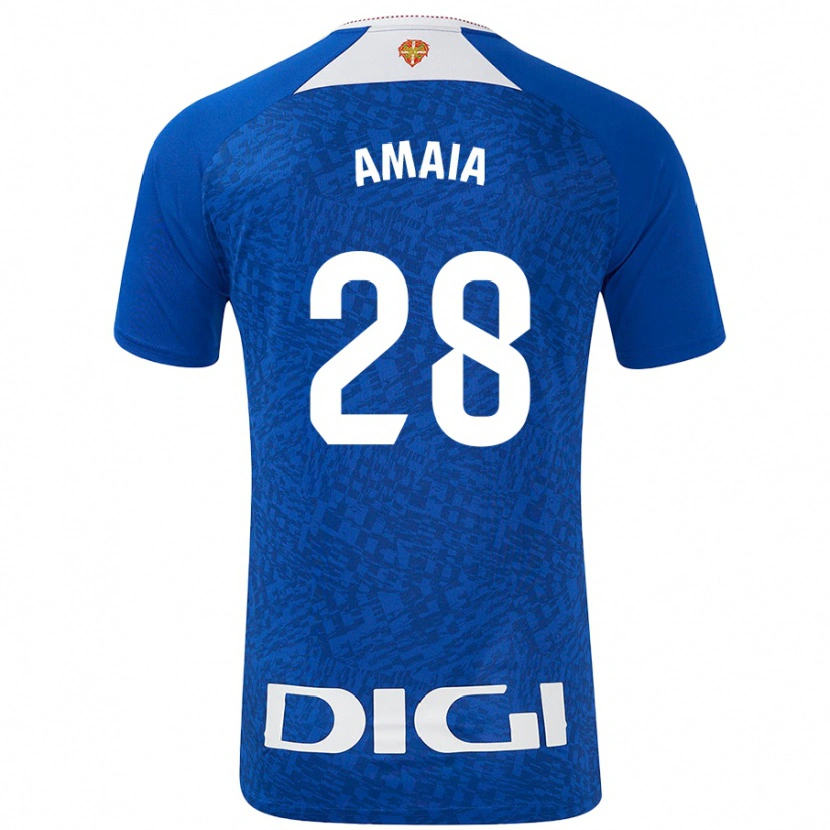 Danxen Damen Amaia Martinez De La Peña #28 Königsblau Auswärtstrikot Trikot 2024/25 T-Shirt Schweiz