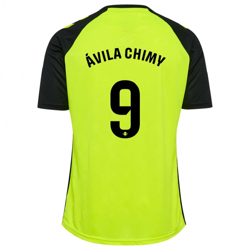 Danxen Damen Chimy Ávila #9 Fluoreszierendes Gelb Schwarz Auswärtstrikot Trikot 2024/25 T-Shirt Schweiz