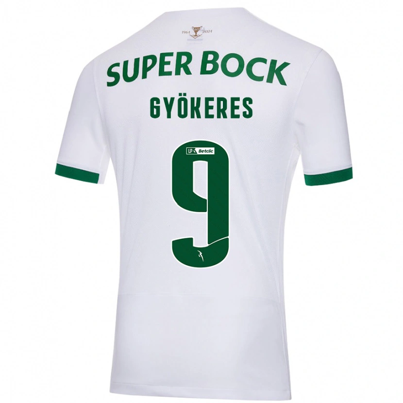 Danxen Damen Viktor Gyökeres #9 Weiß Grün Auswärtstrikot Trikot 2024/25 T-Shirt Schweiz