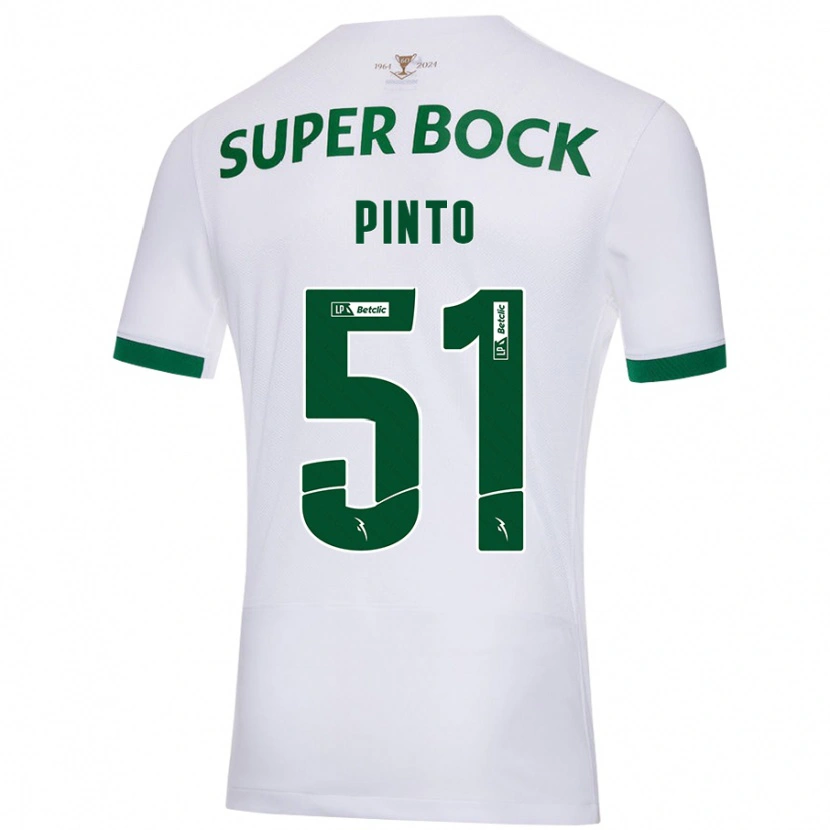 Danxen Damen Diogo Pinto #51 Weiß Grün Auswärtstrikot Trikot 2024/25 T-Shirt Schweiz