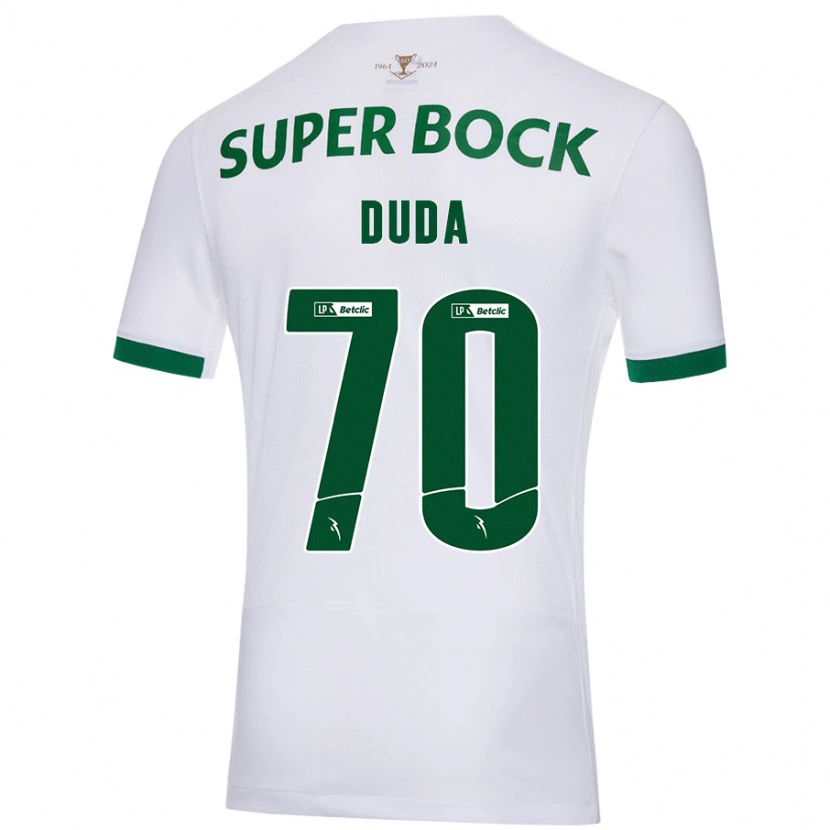 Danxen Damen Dudá #70 Weiß Grün Auswärtstrikot Trikot 2024/25 T-Shirt Schweiz