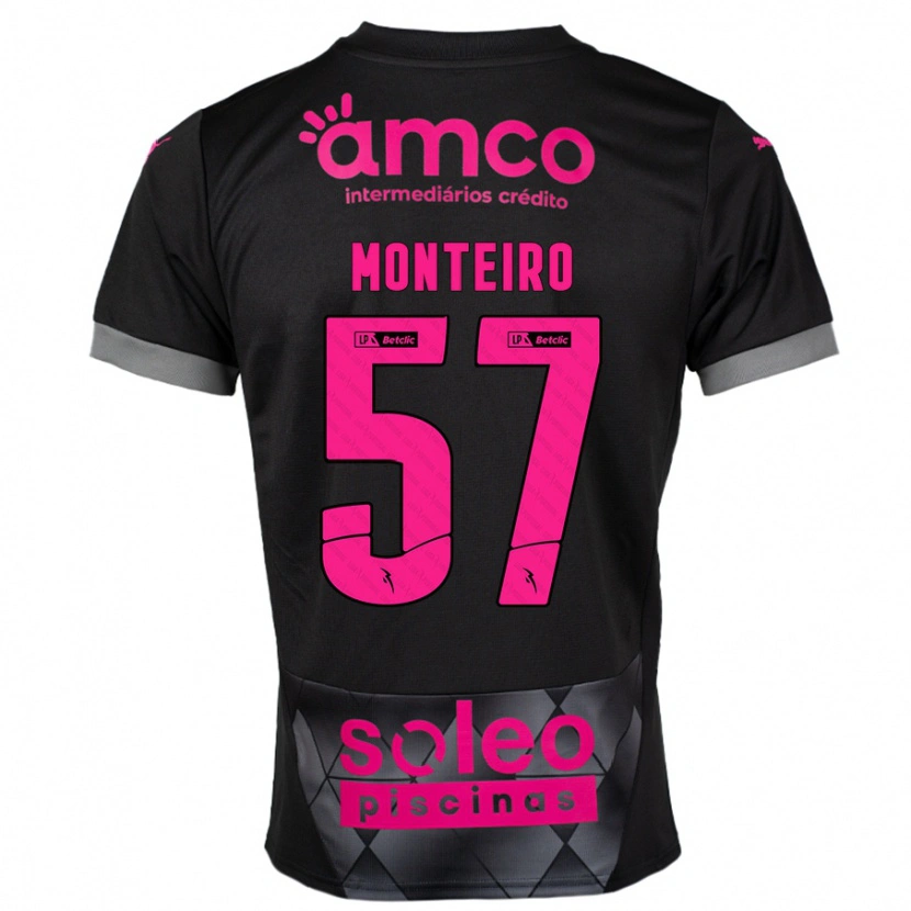 Danxen Damen Jordan Monteiro #57 Schwarz Rosa Auswärtstrikot Trikot 2024/25 T-Shirt Schweiz