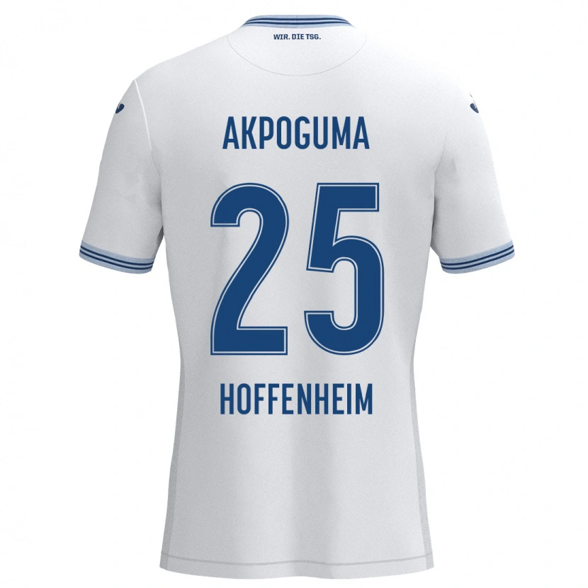 Danxen Damen Kevin Akpoguma #25 Weiß Blau Auswärtstrikot Trikot 2024/25 T-Shirt Schweiz