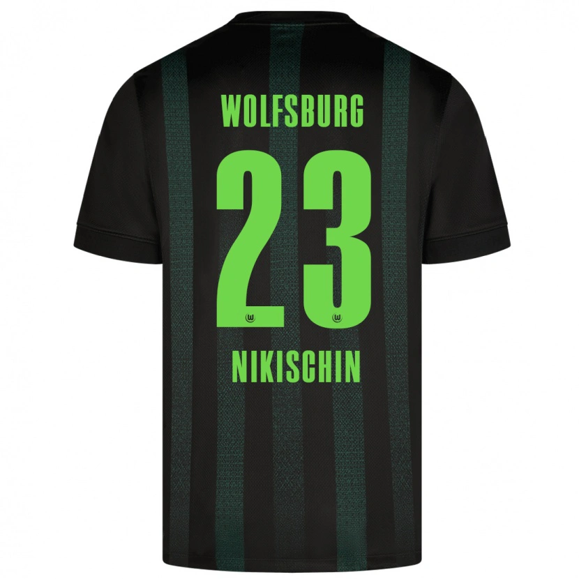 Danxen Damen Adrian Nikischin #23 Dunkelgrün Auswärtstrikot Trikot 2024/25 T-Shirt Schweiz