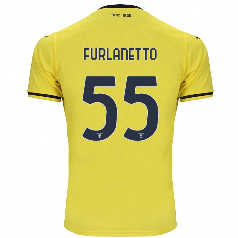 Danxen Damen Alessio Furlanetto #55 Gelb Auswärtstrikot Trikot 2024/25 T-Shirt Schweiz