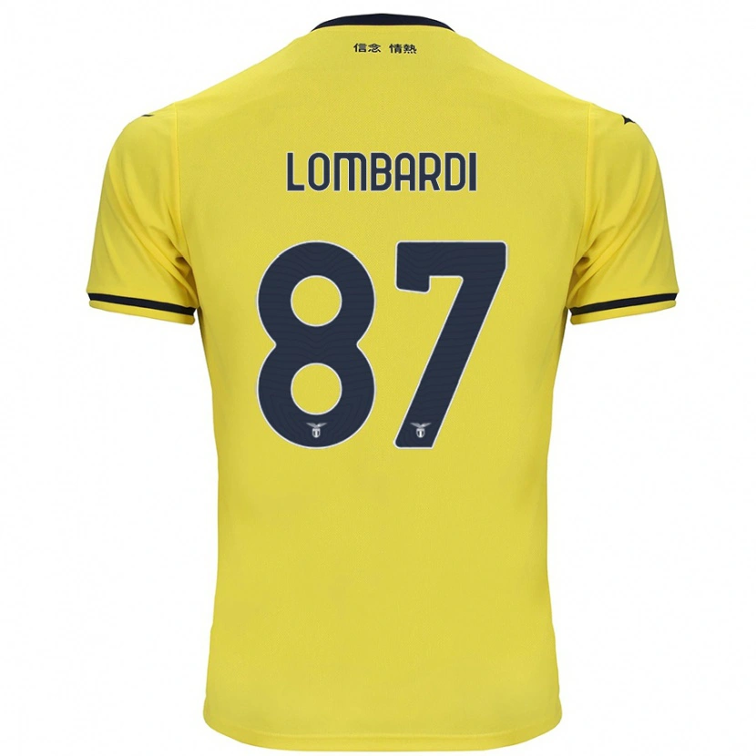 Danxen Damen Cristiano Lombardi #87 Gelb Auswärtstrikot Trikot 2024/25 T-Shirt Schweiz