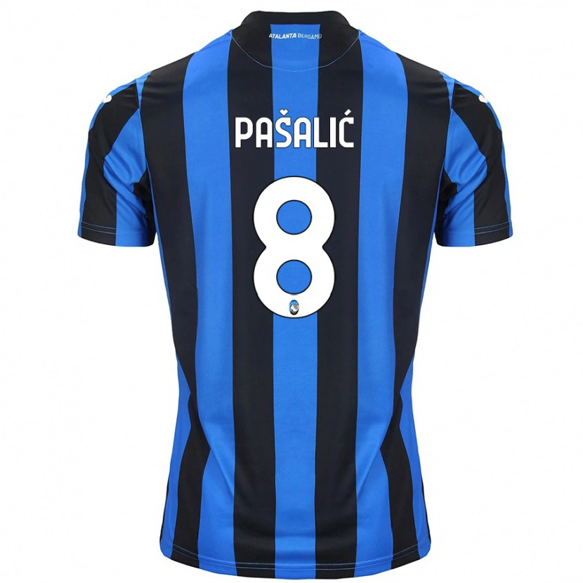 Danxen Kinder Mario Pasalic #8 Blau Schwarz Heimtrikot Trikot 2024/25 T-Shirt Schweiz