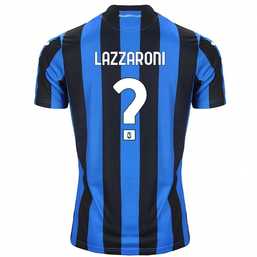 Danxen Kinder Andrea Lazzaroni #0 Blau Schwarz Heimtrikot Trikot 2024/25 T-Shirt Schweiz